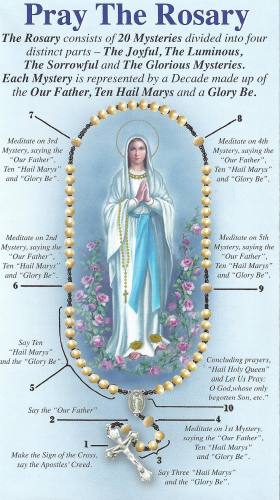 Pamphlet Pray the Rosary Quad-Fold